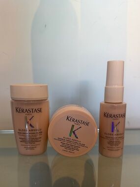 Kerastase Gloss Absolu Hair Care Trio - Travel Size Set New